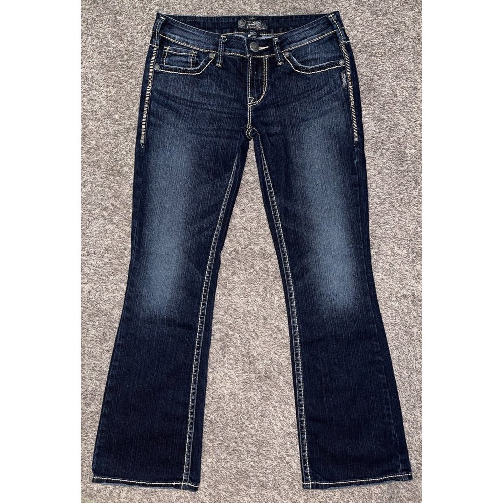 Silver Jeans Co. Suki Mid Slim Boot W28/L31 Medium Wash Jeans CA00508
